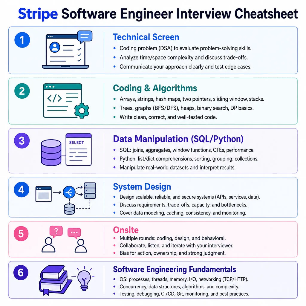 Stripe Software Engineer Interview Cheatsheet cover