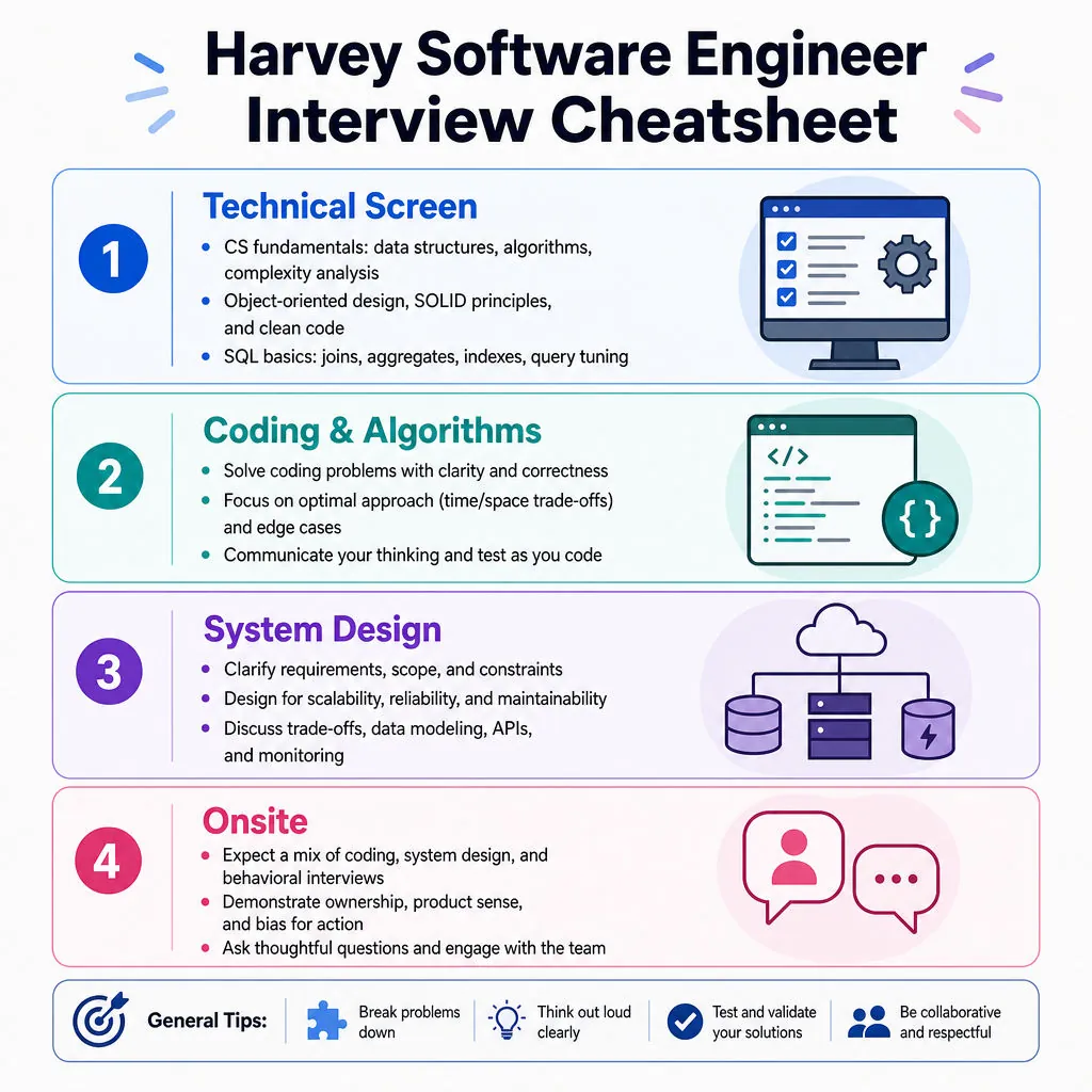 Harvey Software Engineer Interview Cheatsheet cover