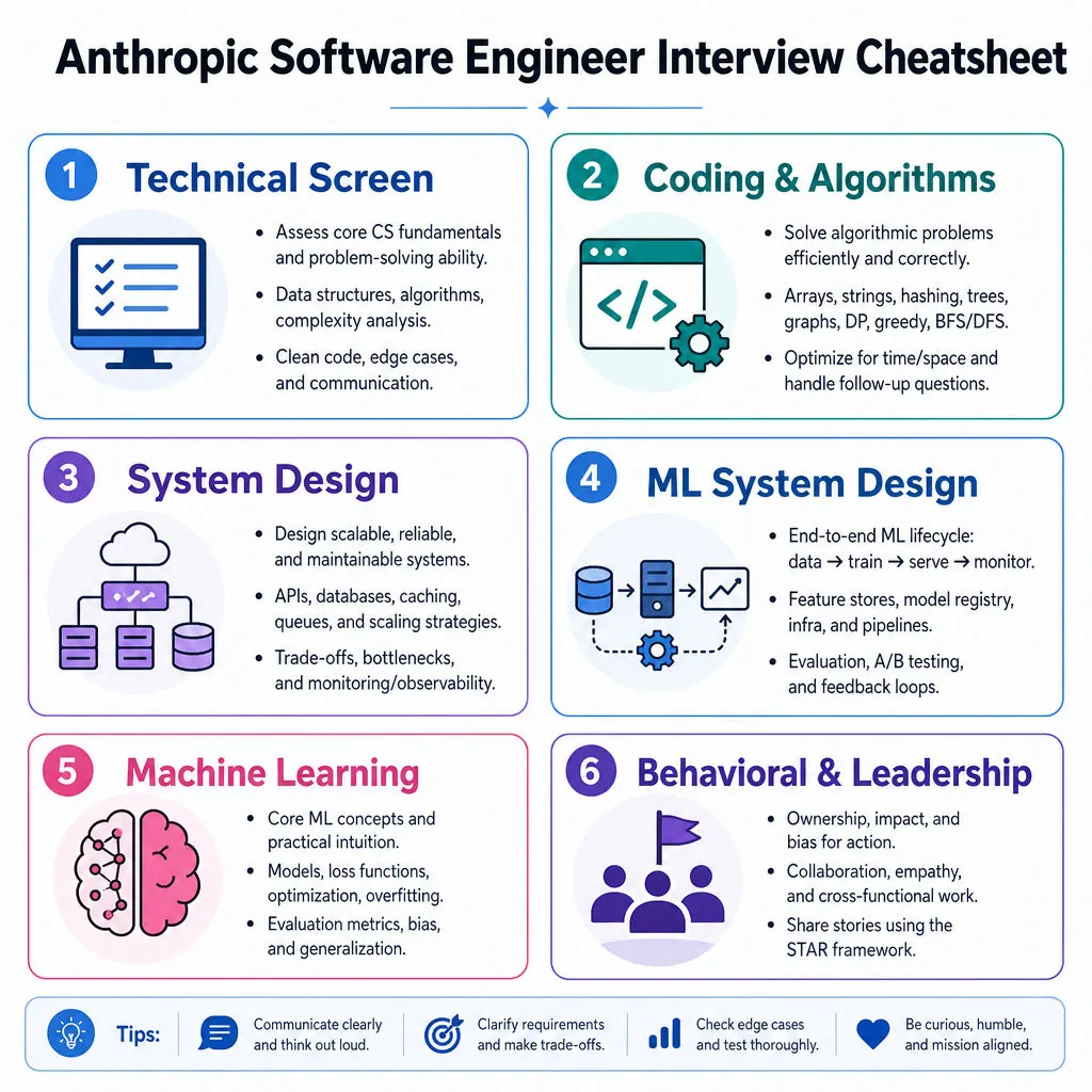 Anthropic Software Engineer Interview Cheatsheet cover