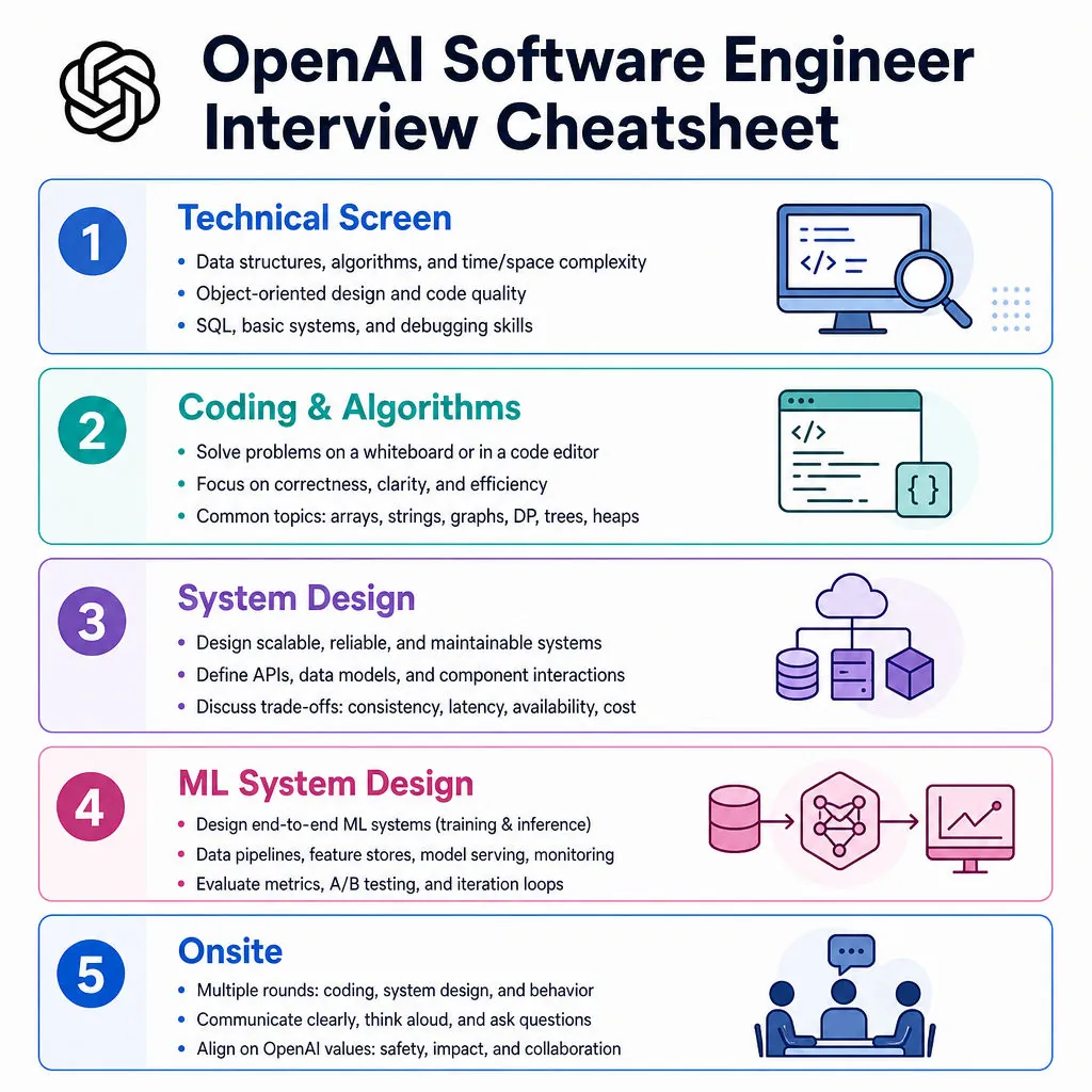 OpenAI Software Engineer Interview Cheatsheet cover